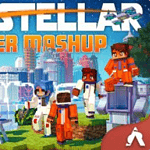 Keyart of a Minercaft marketplace map